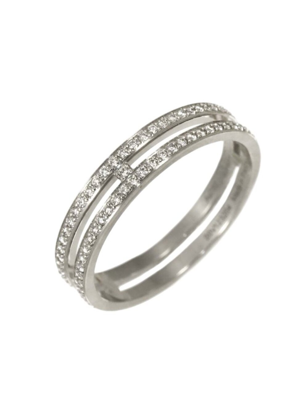 Hermes Arianne PM 51 Ring Full Diamond 18k White Gold 750 Alianne